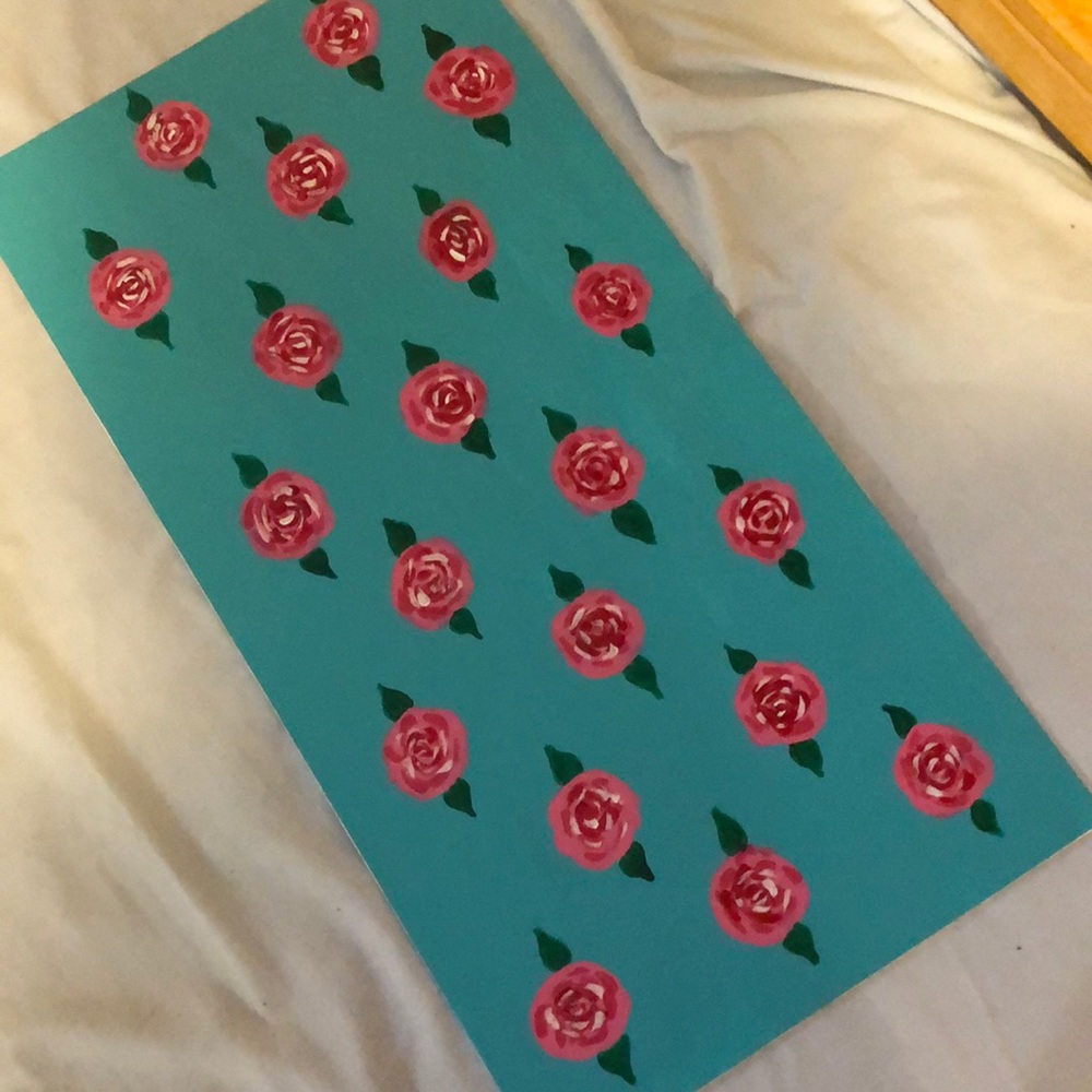 Rosette painting wall decor